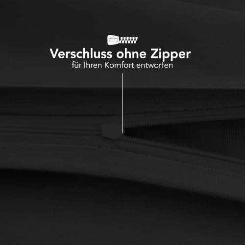 Dreamzie - Kissenbezug 40 x 80cm - 2er Set - 100% Baumwolle - Schwarz – Ansicht 4