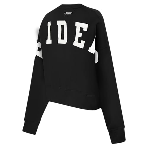 Pro Standard Womens NFL Las Vegas Raiders Wingspan Crewneck Sweatshirt Black 2XL - Image 4