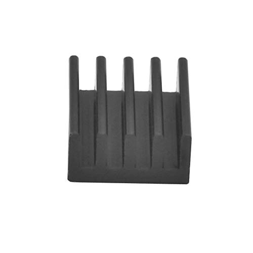 30pcs Aluminum Heatsink 8.8x8.8x5mm / 0.35x.035x0.2 inches with Thermal Conductive Adhesive Tape for Raspberry pi Electronic Chip MOS IC Diode Triode Cooling Heat Dissipation