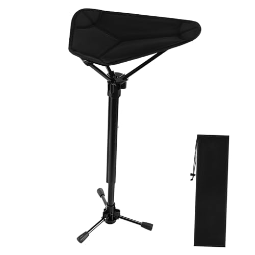 Sosoport Adjustable Height Folding Stool Portable Outdoor Chair for Fishing Camping and Queuing Lightweight Seat with Load Capacity and Comfortable Design