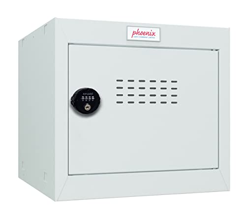 Image of Phoenix Safe Company - CL Series - Cube Lockers - Light Grey Size 1 Cube Locker With Combination Lock - 365 x 400 x 400mm - CL0344GGC