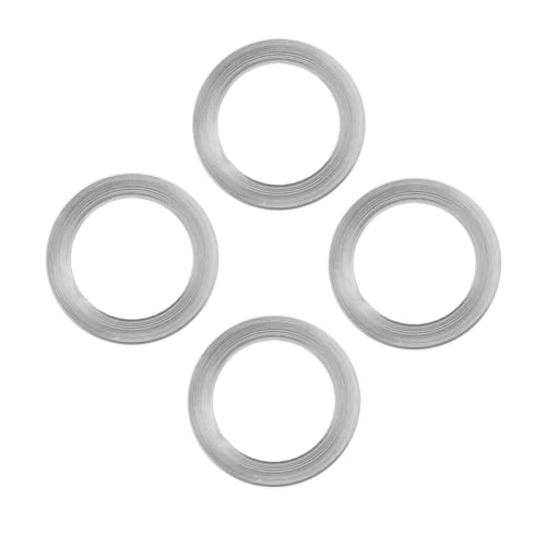 VICASKY 4pcs Flat Metal Washers for Screws Headset Spacers for Mountain Gasket Washers Fit for Secure Screw Fixation Multipurpose Vehicle Use