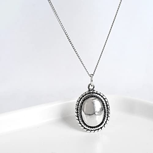 Collier gothique pendentif Belcher ovale sans irritation cutanée - 4