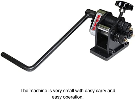 KAKA INDUSTRIAL Manual Ring Roll Bender PR-3 | 3 inch Min. Diameter Roller for 1/4 inch Round Bar and 1x3/16 inch Flat Bar | Hand Crank Design for Chandeliers, Plant Holders​