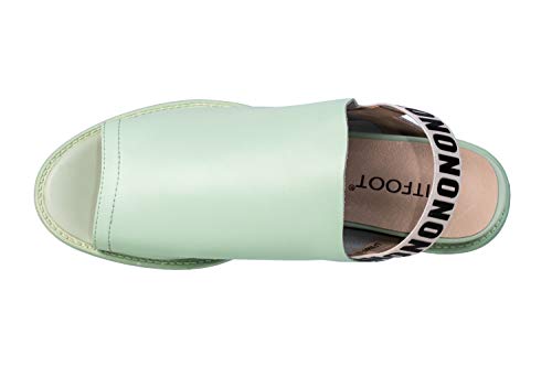 LF5997-2 Comfy Women's Leather Slippers Mint3