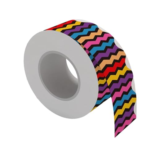 budiniao Borde de Tablero de anuncios Duradero para Aula Escolar, Hecho Placa Cobre, Autoadhesivo con Patrones creativos, decoración Tablero anuncios para Blanco, Arte Pared para el hogar y la