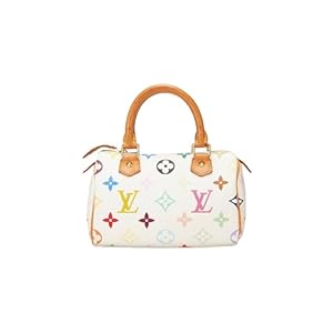 What Goes Around Comes Around Women’s Pre-Loved Louis Vuitton Multi Mini HL Speedy Bag, White, One Size
