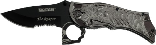 Tac Force Tf-787Gy Assisted Opening Folding Knife, 4.5-Inch Closed