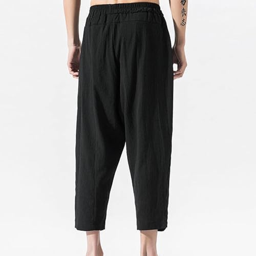 for Man Fall Summer Loose Fit Festival Pleated Straight Leg Plain Long Leg Trousers Pants Man 2025 Y2K3