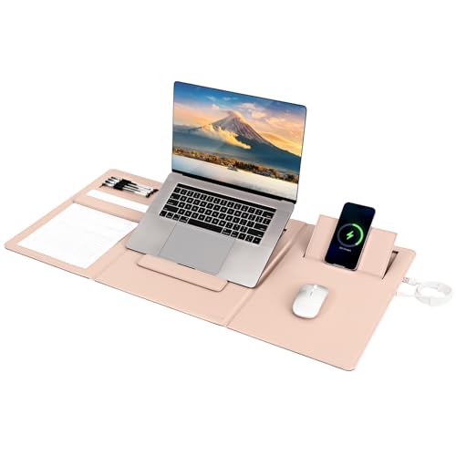 Banero 4-in-1 Laptop Stand for Desk Built-in Wireless Charging Pad,
