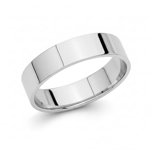 Bijouxenvogue Alliance Or Blanc Largeur 5mm Taille 54 Personnalisable