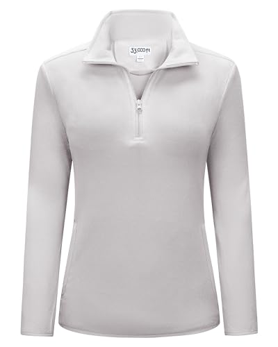 33,000ft Damen Fleece Pullover mit Halbreißverschluss Fleeceshirt Winter...