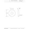 Westbrass R128-2-62 1/2 Sure Grip Low Pattern Flange for Copper Pipe (5/8 OD), Matte Black (2-Pack)