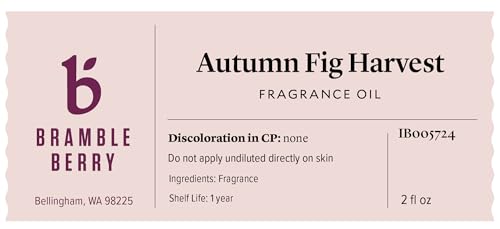 Image of Bramble Berry Autumn Fig Harvest Fragrance Oil 2 oz | Warm Fall Scent for Soap Making, Candles, Bath Bombs, Lotion, Wax Melts & Skincare | Vegan, Paraben & Phthalate Free, Skin Safe, DIY Essential