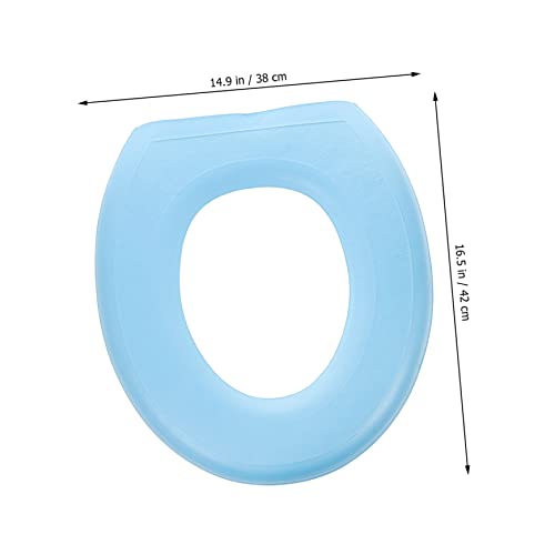 Toyvian 2 Stücke Toilettensitzkissen Sitzwärmer Badezimmerkissen Pad Toilettensitze Matte Toilettenringkissen Badezimmerzubehör Winter Toilettenabdeckung Badezimmer Gepolsterte – Bild 4