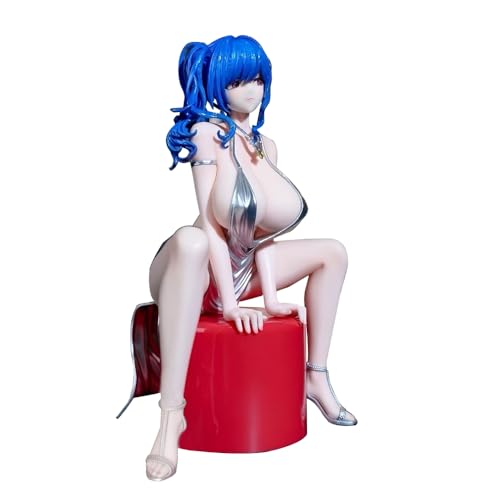 Xinchangda Figura de anime Azur Lane de 20 cm, figuras de acción USS St. Louis, figura de posición sentada, hermosa estatua de decoración de escritorio, regalo coleccionable para los fans