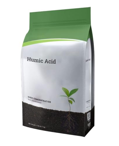 Humic Acid Granules High Concentration Soil Conditioner Organic Soil Amendment for Lawns Gardens Vegetables & Plants Improves Nutrient Uptake & Root Growth 2.2 lb (1 kg)