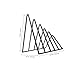 Gadpiparty 2pcs Triangle Desktop Book Organizer Iron Bookshelf for Storage Stylish Magazine Display Rack Multi-Function File Holder