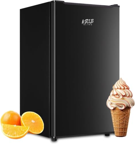 3.0 Cu.ft Freezer 3 Gears Temperature Control Upright Freezer Compact Mini Freezer with Removable...