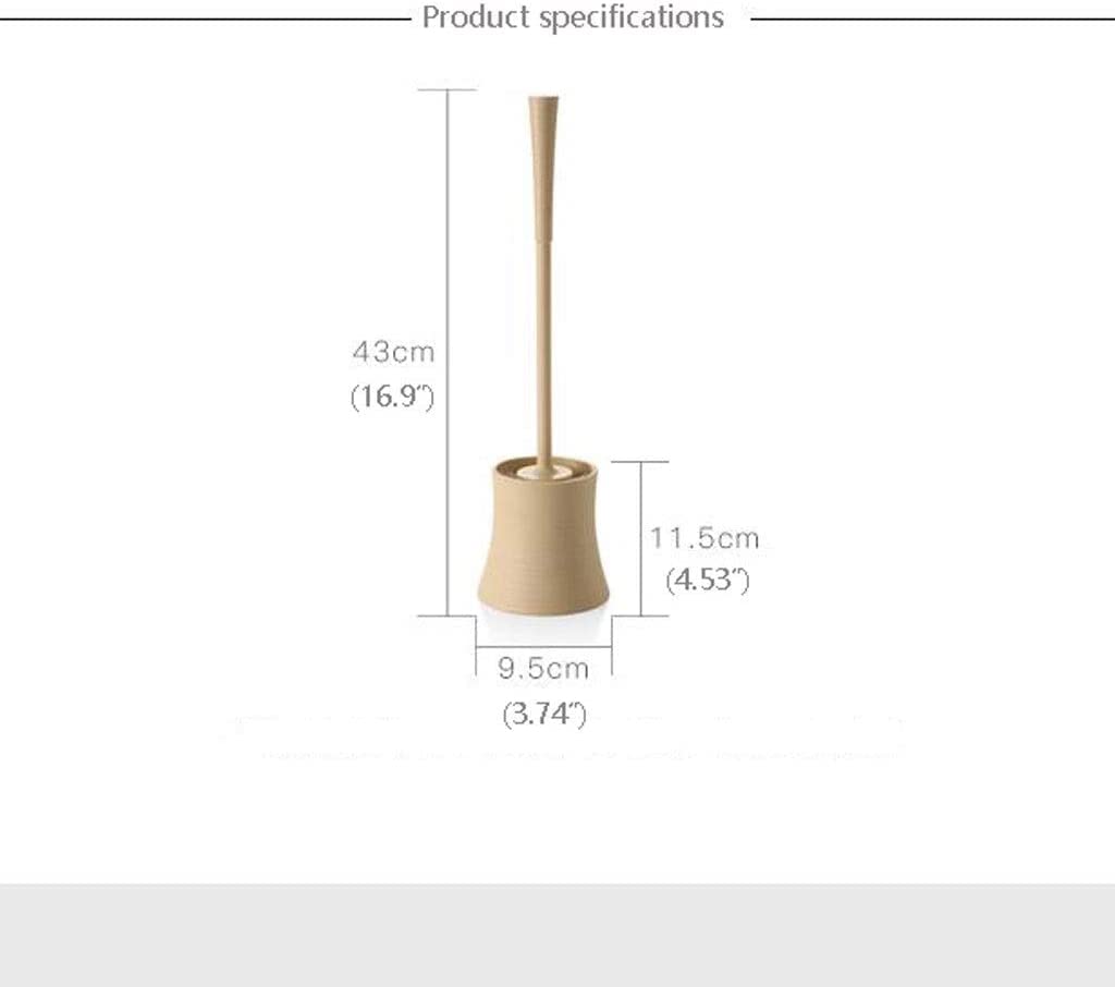 Cepillos de baño, cepillos y Soportes para Inodoro, Juego de cepillos de plástico para Inodoro, Cepillo de baño, Cepillo de Mango Largo, Cepillo de baño, Cepillo de fregado (Beige)