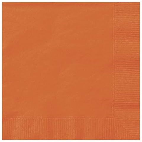 Trimming Shop Disposable Pumpkin Orange Napkins Cover