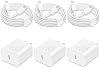 CXX Cargador Rápido 20W para iPhone 14/13/12 [3-Pack, Certificado MFi] | Adaptador de corriente USB-C PD con cable de 6 pies, compatible con iPhone 14/13/12/11/Pro Max/Pro/Plus/Mini, iPad y más 2