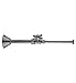 Jaclo 622-8-72CT-SC 5/8" x 3/8" OD Compression Valve with Oval Handle, Cover Tube and Bell Escutcheon, Satin Chrome