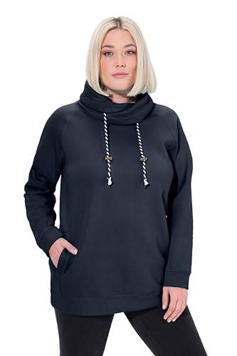 Ulla Popken Damen große Größen, Sweatshirt Marine 54-56