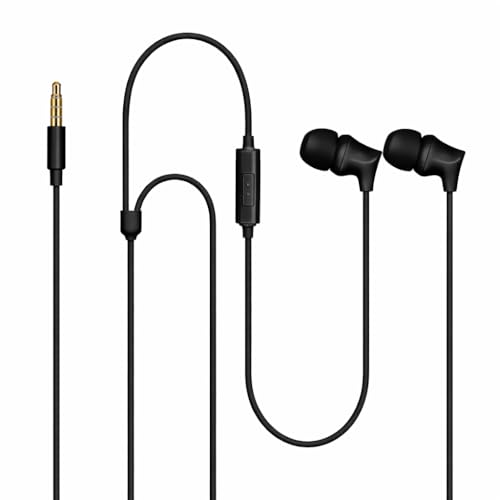 Image of XPAPA iBlast Wired Earphone, Powerful HD Mic for Clear Calls, in-Line Volume Controller, Active Noise Cancellation, MilkyWite, 3.5mm Jack- Royal Black