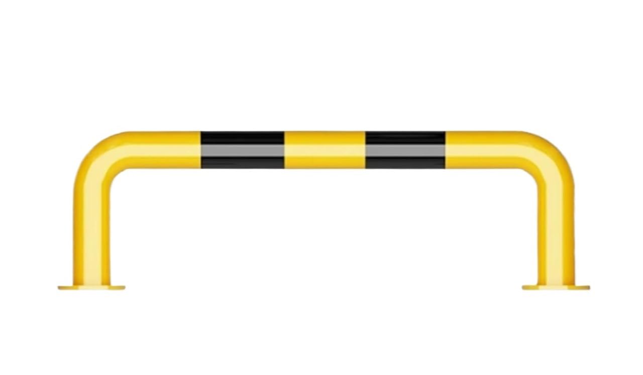 GTHTUHFD Arking Space Blocker,U Shape Security Bollards, Car Blocker Warning Posts For Garage & Warehouse,150X50X0.2 Cm