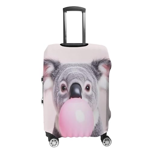 Washable Luggage Cover Protector Suitcase Anti Scratch Covers Travel Luggage Cover Suitcase Protector (Bubble Gum Cute Funny Koala (3))4