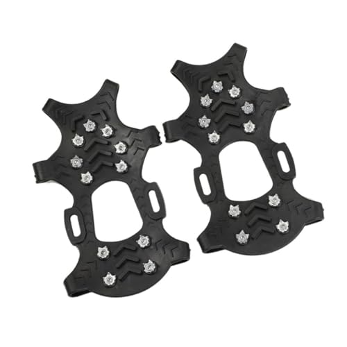 ECVGHD 2-pack bärbara antiglid skotillbehör snö dragskor dubbar