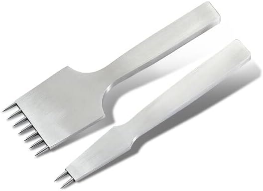 KL Round Dent Pricking Iron - (Color: 4.0mm 2 and 7 teeth)