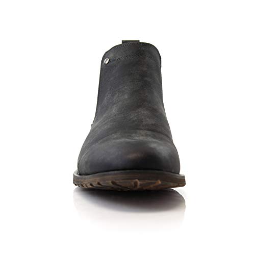 Image of Ferro Aldo Men's Chelsea Boots | Pull-On Ankle Boot in Plain Toe, Cap Toe & Wingtip Brogue Styles | For Casual, Dress, Work & Formal Events