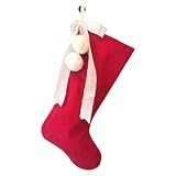 Christmas Stocking Holder - Polyester Bow Fireplace Hanger | Holiday Mantel