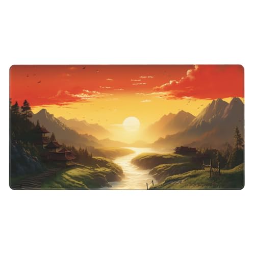 Grand tapis de souris de jeu long 74,9x40,6cm antidérapant pour ordinateur portable