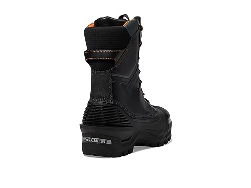 Timberland PRO Timberland PRO Men's Pac Max 10 Inch Composite Safety Toe Puncture Resistant Insulated Waterproof Industrial Work Boot, Black/Orange, 5 W US