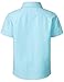 AOTIK Boys Oxford Button Down Shirt Short Sleeve Formal Uniform Dress Shirts with Pocket 10 Aqua Blue