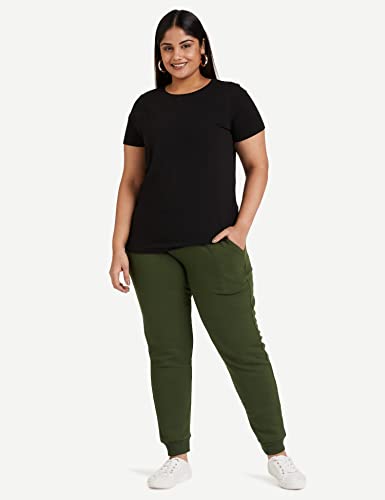 Image of Amazon Brand - Symbol Women Jogger Track Pants | Ankle Length | Regular Fit | Fleece (Available in Plus Sizes)