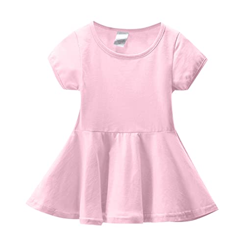 Vestido de verano para niña de corte A suave largo hasta la rodilla