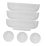 CIYODO 6 piezas Platos Cerámicos Blancos Redondos para Salsa y Condimentos Compactos y Ligeros Aptos para Aperitivos Sushi y Fiestas Fáciles de Limpiar y Transportar para Uso Cocina y