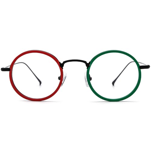 Image of FONEX Acetate Titanium Glasses Frame Men 2024 New Round Eyeglasses Spectacles Eyewear F85844