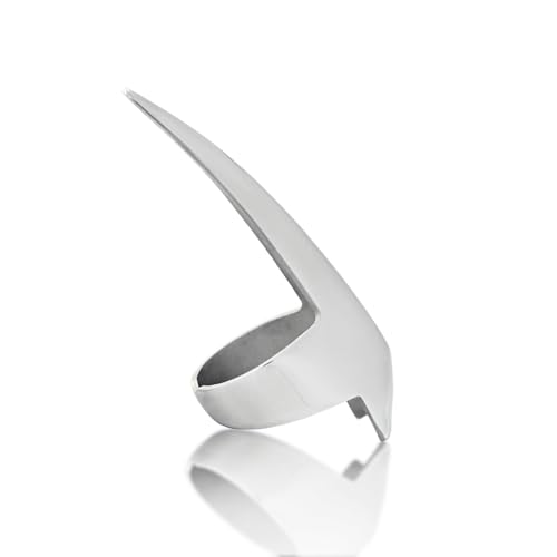 Stainless Steel Stitch Braid Tool & Ring - Quick Hair Parting for Durable Dreadlocks, Wig & Human Hair Extensions Braiding (Silver)