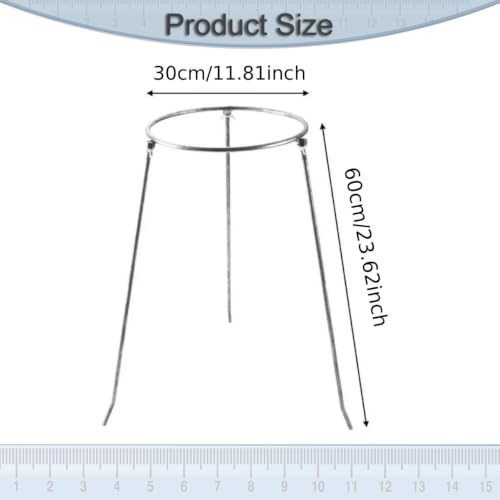 Soporte para bolsas de basura de aleación portátil de 60cm para exteriores y jardín 4