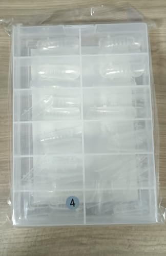Caixa com 120 Moldes F1 Mandorla para Alongamento de Unhas, Gel Acrigel Polygel