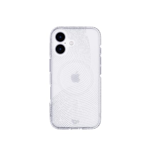 Coque antichoc iPhone 16 Tech21 pailletée anti-jaunissement et compatible MagSafe