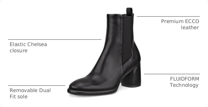 Image of ECCO Sculpted Luxery 55MM Modern Sleek Chelsea Boot