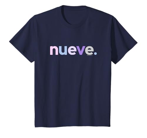 Bambino 9th Birthday Shirt Girl 9 Year Old Nueve | Spanish Idea Tee Maglietta