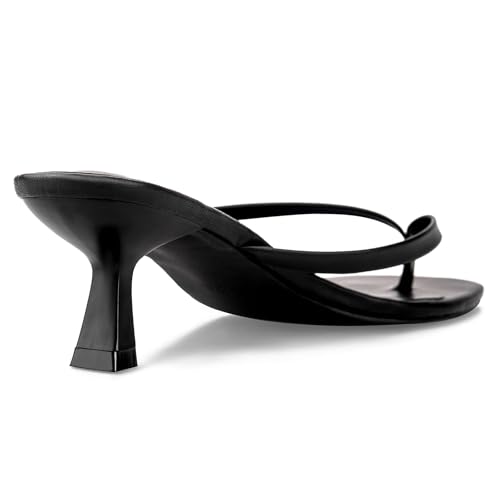 Kitten Heels Flip Flop Thong Sandals 2.5-Inch Low Heeled Square Open Toe Sandals for Women2