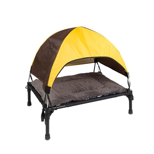 Cama para perro – Productos para mascotas, cama elevada 2 en 1, cama para perros extragrande con dosel extraíble – Cama portátil de tela Oxford duradera para camping o playa adicional